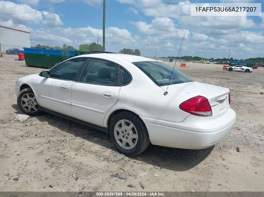 1FAFP53U66A217207 2006 Ford Taurus Se