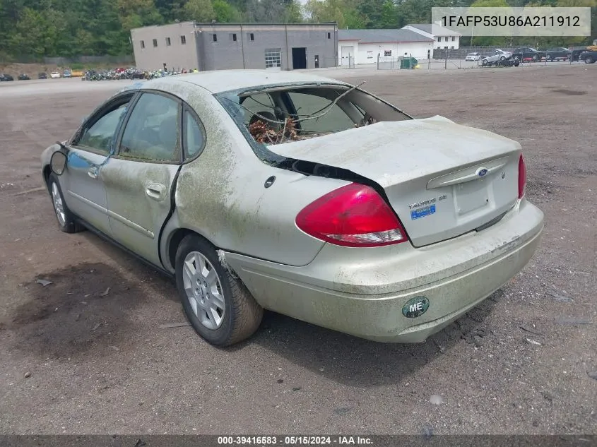 1FAFP53U86A211912 2006 Ford Taurus Se