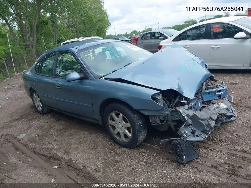 2006 Ford Taurus Sel VIN: 1FAFP56U76A255041 Lot: 39452926