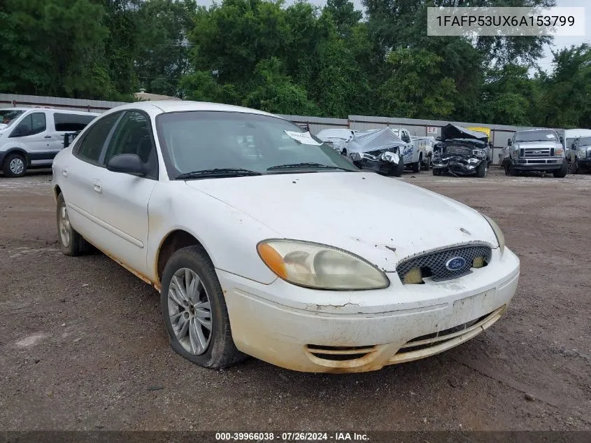 2006 Ford Taurus Se VIN: 1FAFP53UX6A153799 Lot: 39966038