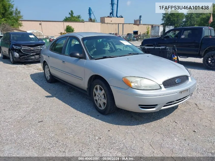 2006 Ford Taurus Se VIN: 1FAFP53U46A101438 Lot: 40002091