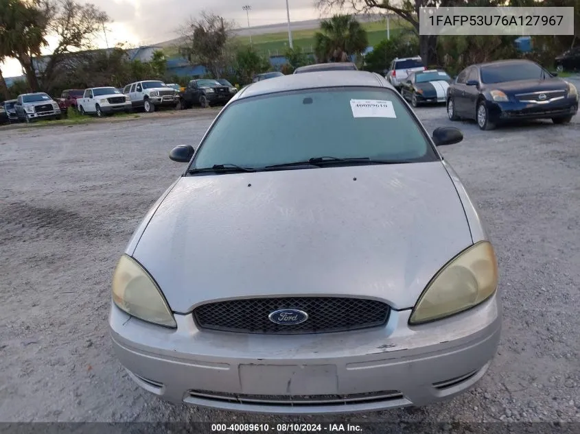 2006 Ford Taurus Se VIN: 1FAFP53U76A127967 Lot: 40089610