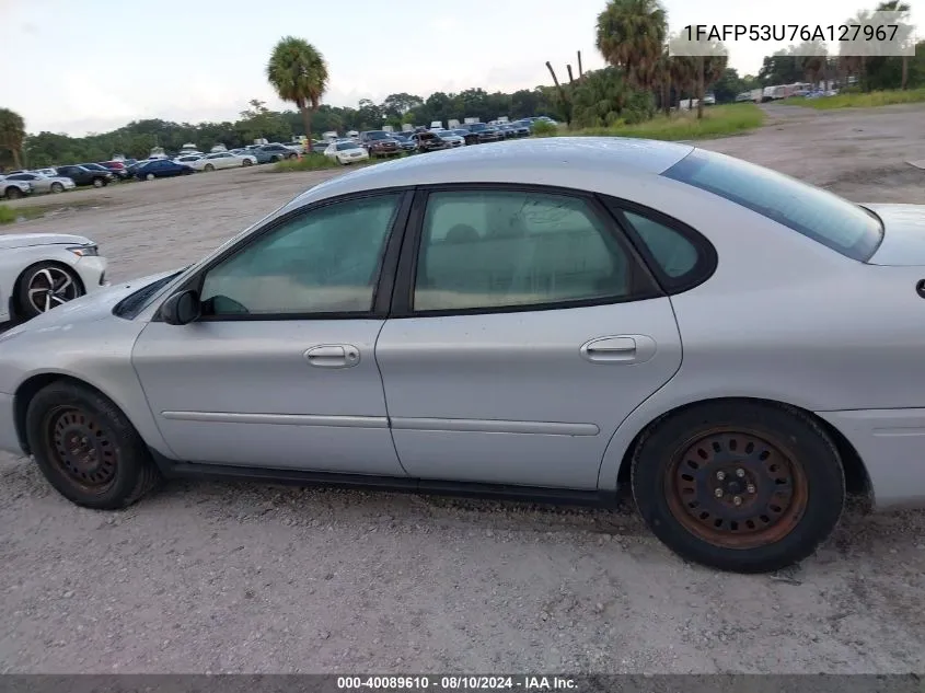 2006 Ford Taurus Se VIN: 1FAFP53U76A127967 Lot: 40089610