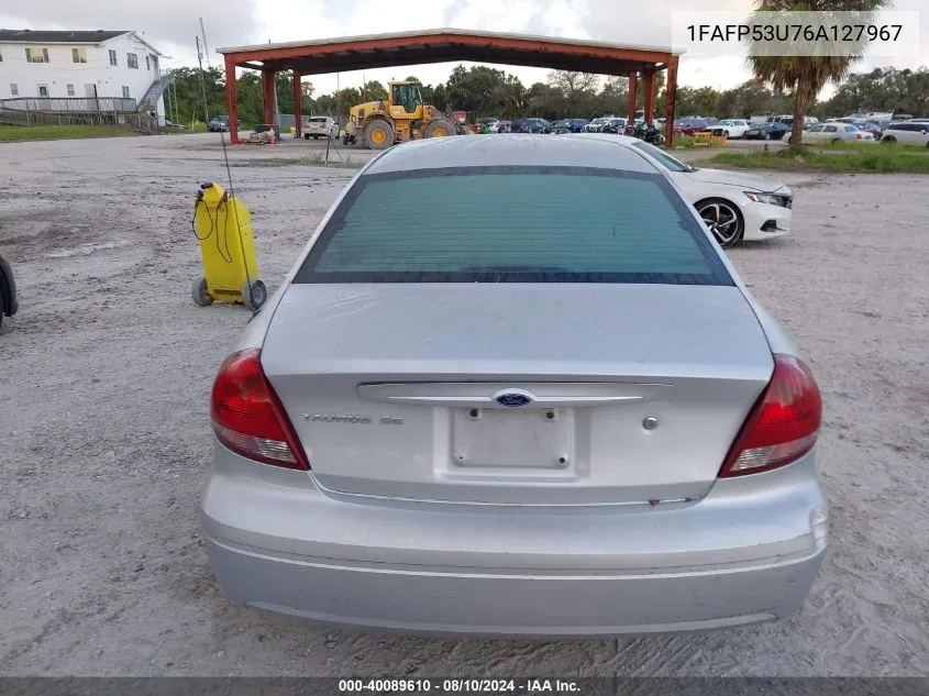 2006 Ford Taurus Se VIN: 1FAFP53U76A127967 Lot: 40089610