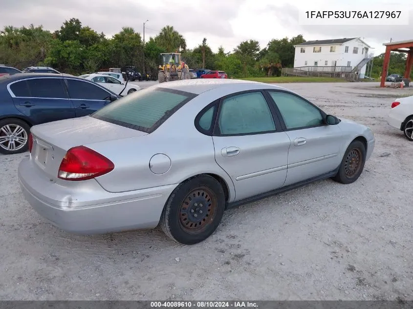 2006 Ford Taurus Se VIN: 1FAFP53U76A127967 Lot: 40089610