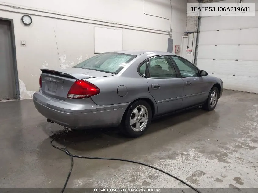 1FAFP53U06A219681 2006 Ford Taurus Se