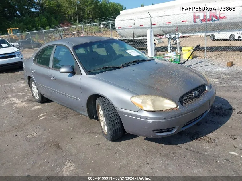 2006 Ford Taurus Sel VIN: 1FAFP56UX6A173353 Lot: 40155913