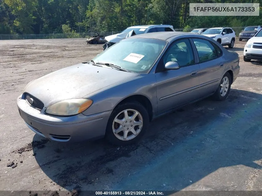 2006 Ford Taurus Sel VIN: 1FAFP56UX6A173353 Lot: 40155913