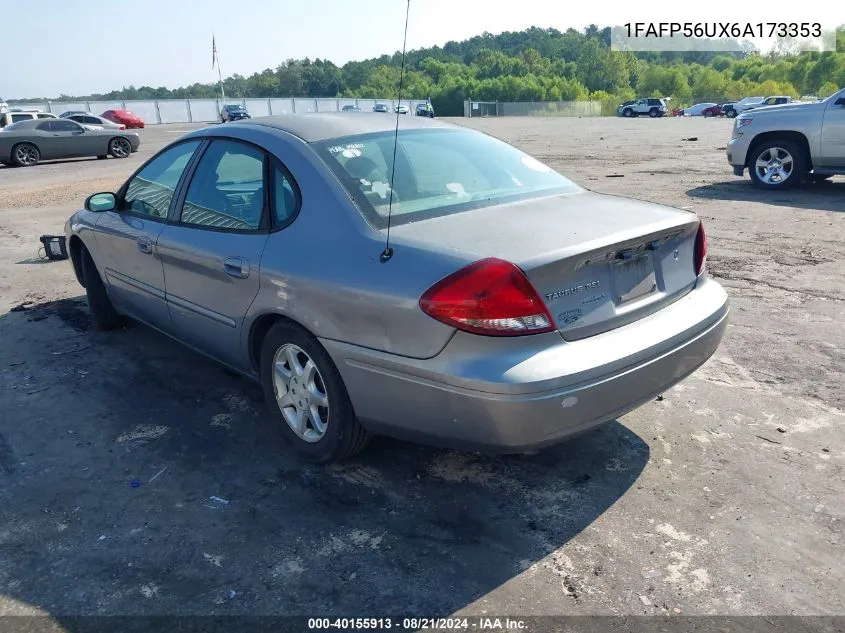 2006 Ford Taurus Sel VIN: 1FAFP56UX6A173353 Lot: 40155913