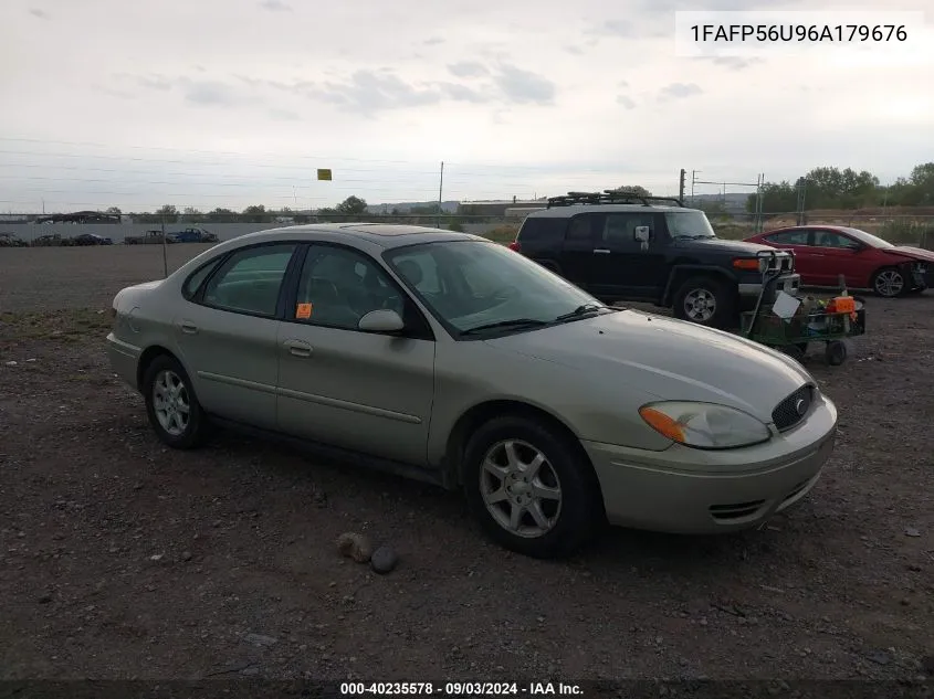 2006 Ford Taurus Sel VIN: 1FAFP56U96A179676 Lot: 40235578