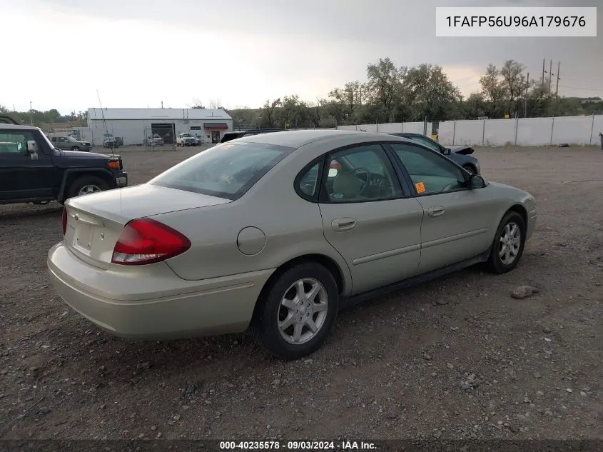 2006 Ford Taurus Sel VIN: 1FAFP56U96A179676 Lot: 40235578