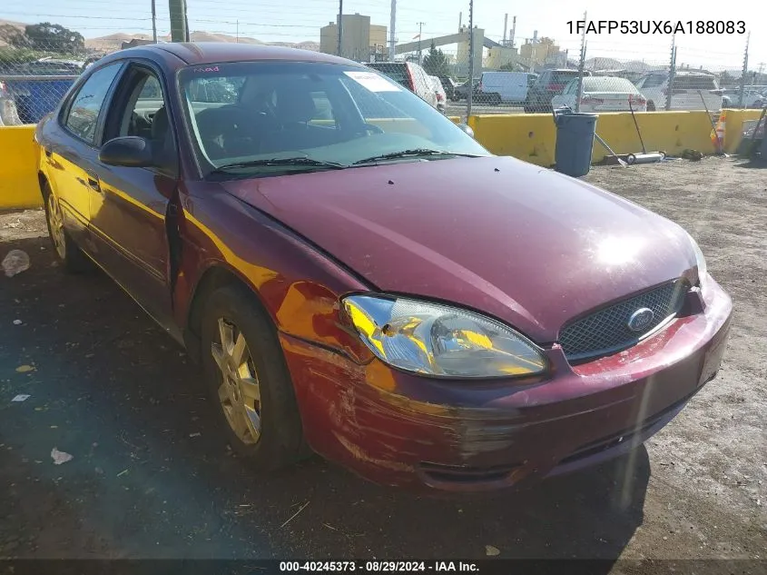 2006 Ford Taurus Se VIN: 1FAFP53UX6A188083 Lot: 40464114