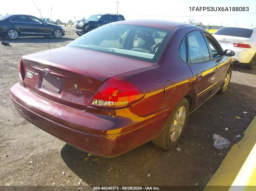 2006 Ford Taurus Se VIN: 1FAFP53UX6A188083 Lot: 40464114