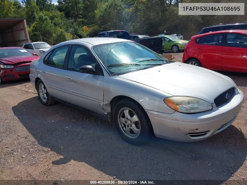 2006 Ford Taurus Se VIN: 1FAFP53U46A108695 Lot: 40250830