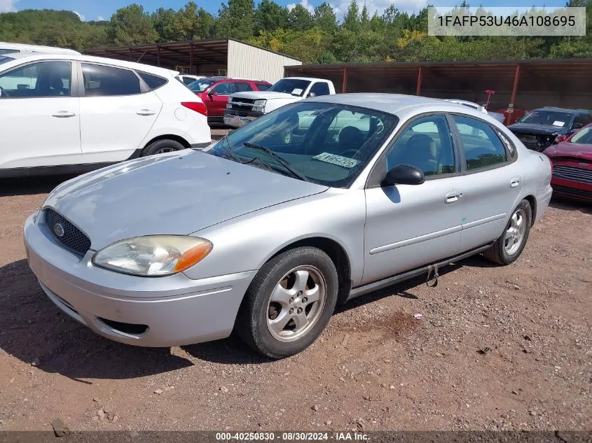 2006 Ford Taurus Se VIN: 1FAFP53U46A108695 Lot: 40250830