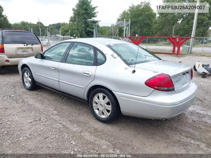 2006 Ford Taurus Se VIN: 1FAFP53U26A209007 Lot: 40330749