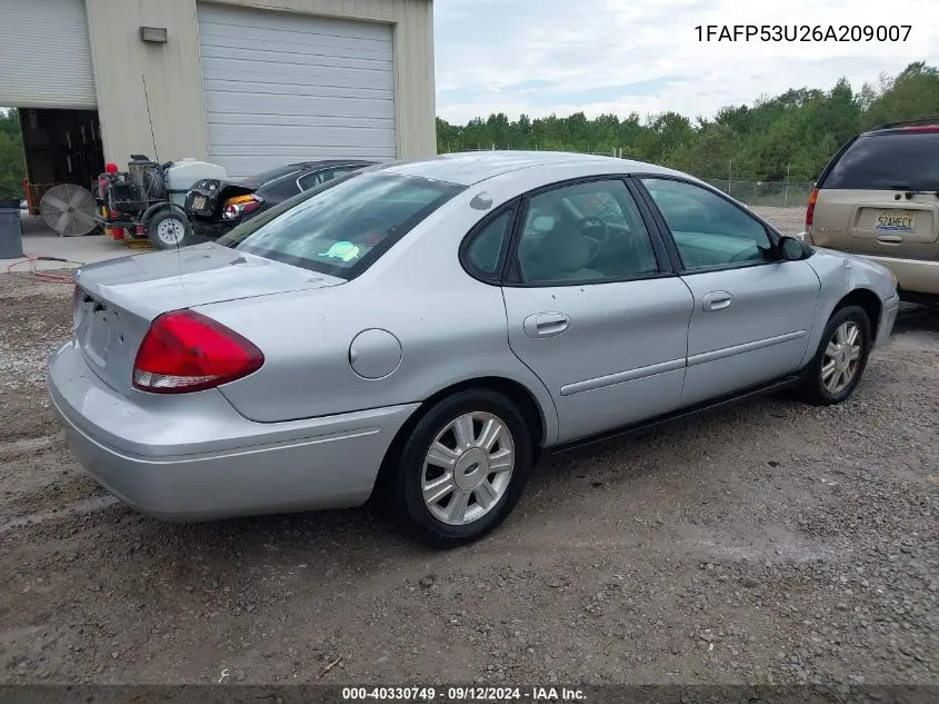 2006 Ford Taurus Se VIN: 1FAFP53U26A209007 Lot: 40330749