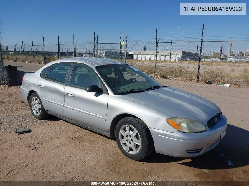 1FAFP53U06A189923 2006 Ford Taurus Se