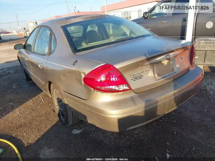 1FAFP53U26A101826 2006 Ford Taurus Se