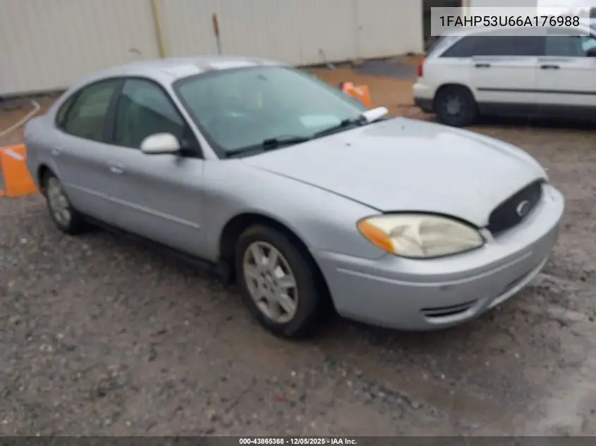 1FAHP53U66A176988 2006 Ford Taurus Se