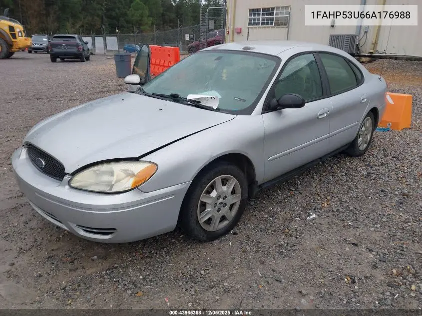 1FAHP53U66A176988 2006 Ford Taurus Se