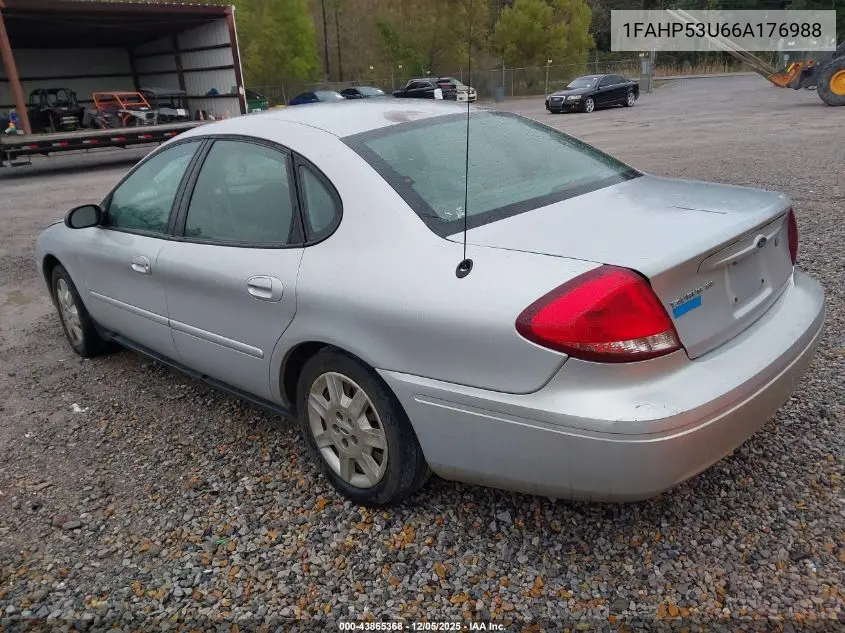 1FAHP53U66A176988 2006 Ford Taurus Se