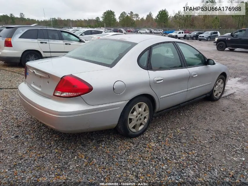 1FAHP53U66A176988 2006 Ford Taurus Se