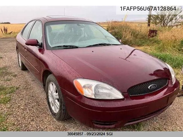 2007 Ford Taurus Sel VIN: 1FAFP56U67A128864 Lot: 30045857