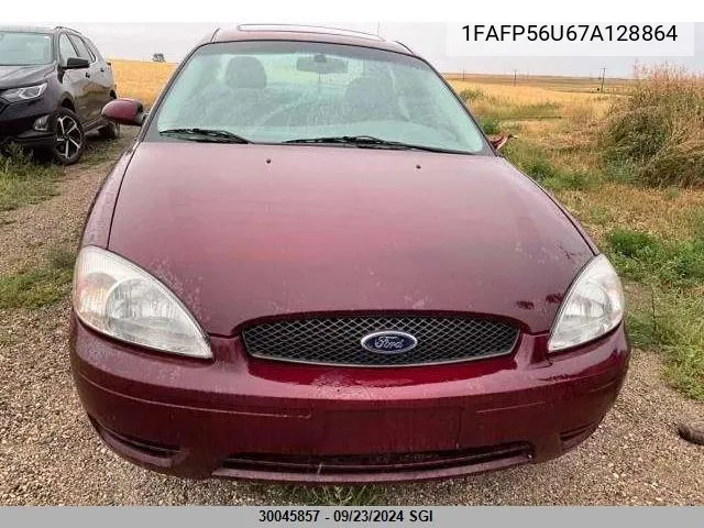 2007 Ford Taurus Sel VIN: 1FAFP56U67A128864 Lot: 30045857