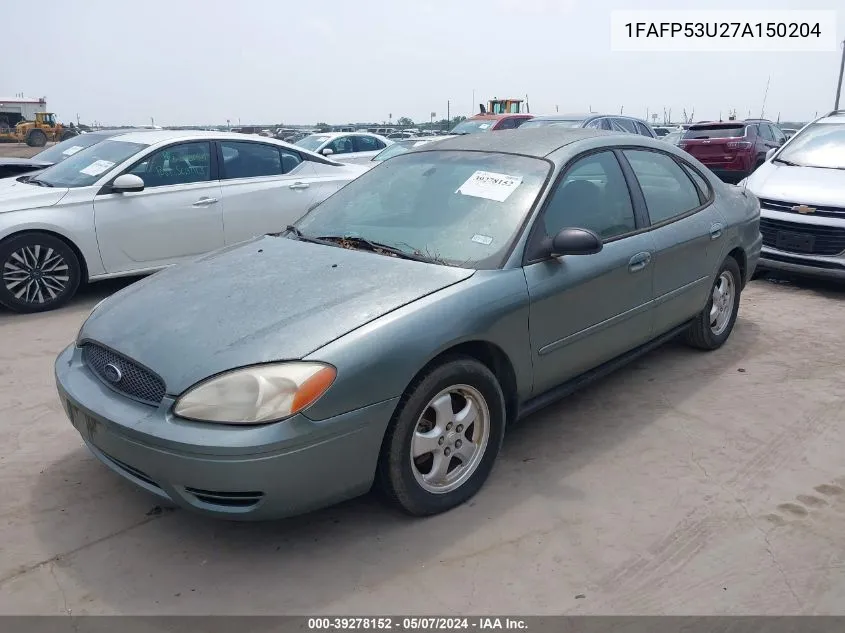 1FAFP53U27A150204 2007 Ford Taurus Se