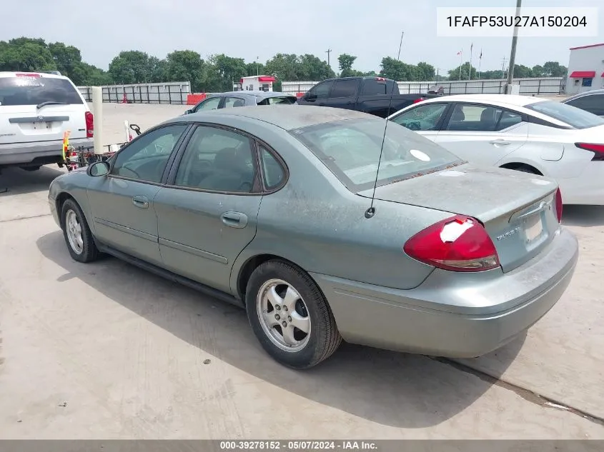 1FAFP53U27A150204 2007 Ford Taurus Se