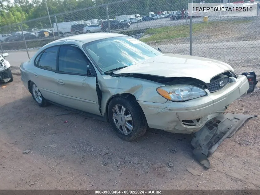 1FAFP56U07A182516 2007 Ford Taurus Sel