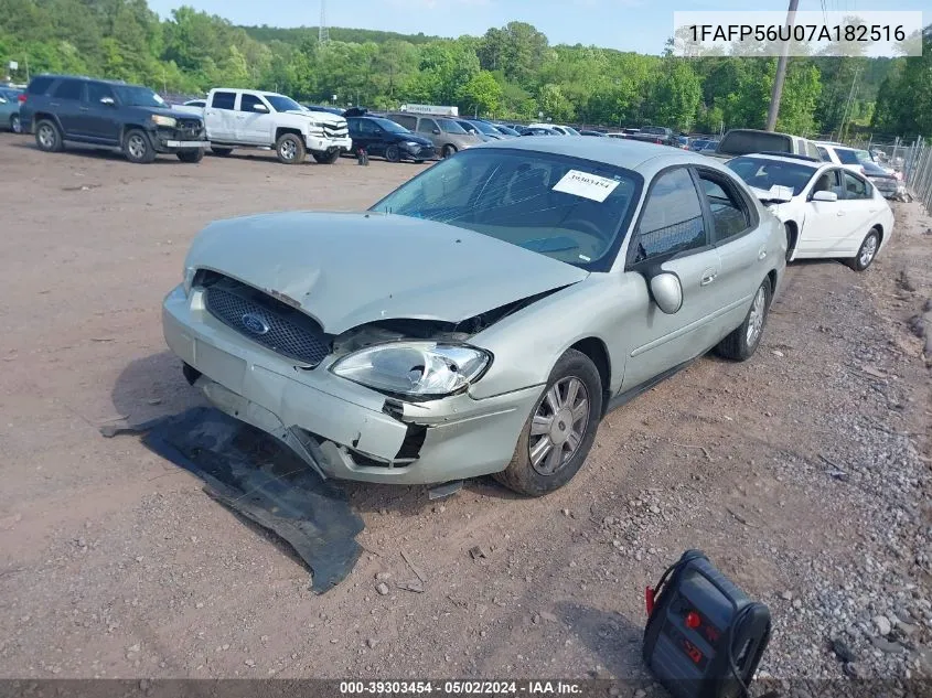 1FAFP56U07A182516 2007 Ford Taurus Sel