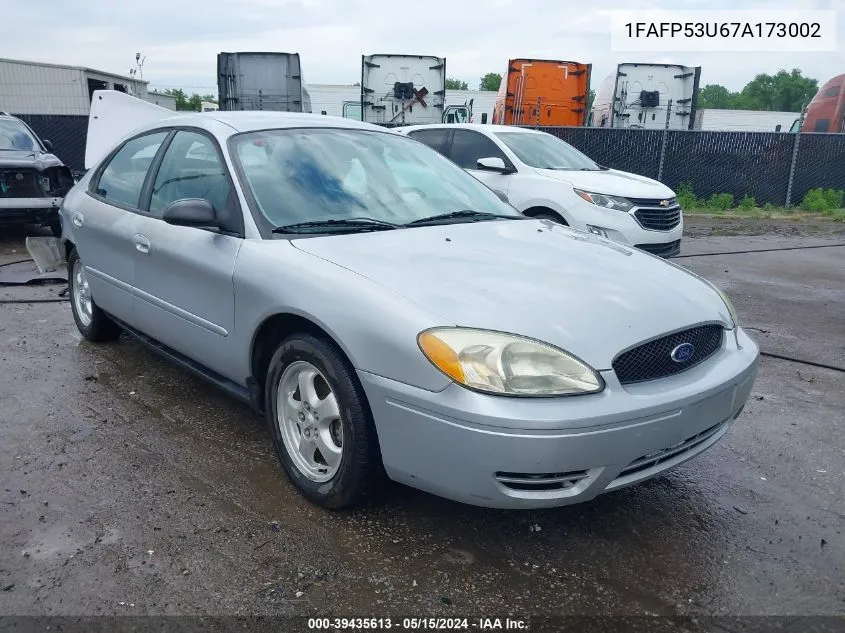 2007 Ford Taurus Se VIN: 1FAFP53U67A173002 Lot: 39435613