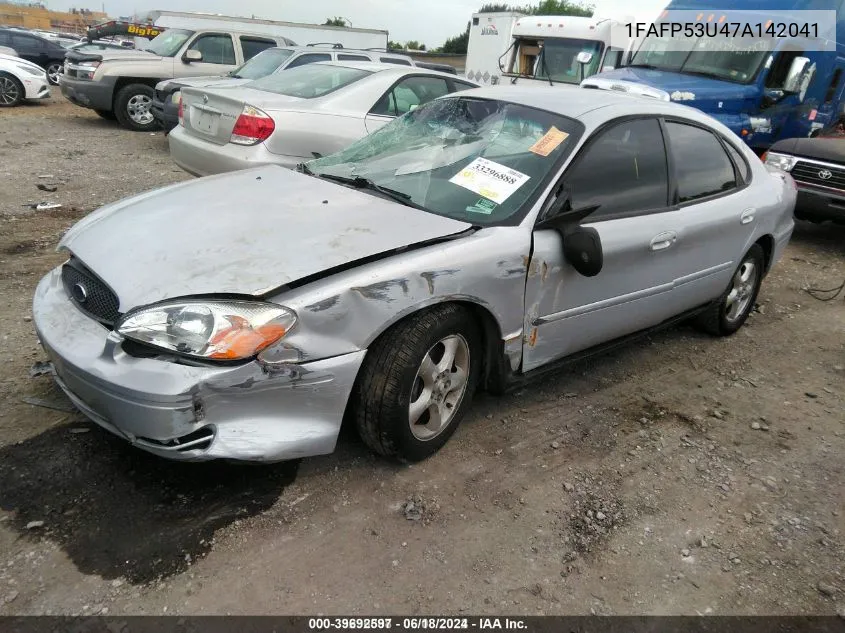 2007 Ford Taurus Se VIN: 1FAFP53U47A142041 Lot: 39692597