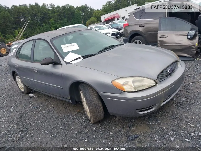 2007 Ford Taurus Se VIN: 1FAFP53U37A158831 Lot: 39927859