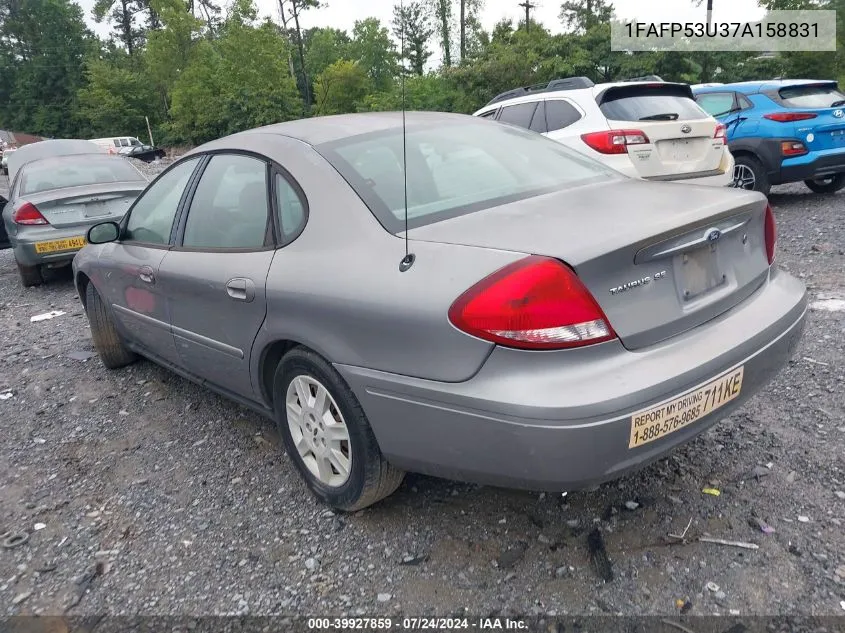 2007 Ford Taurus Se VIN: 1FAFP53U37A158831 Lot: 39927859