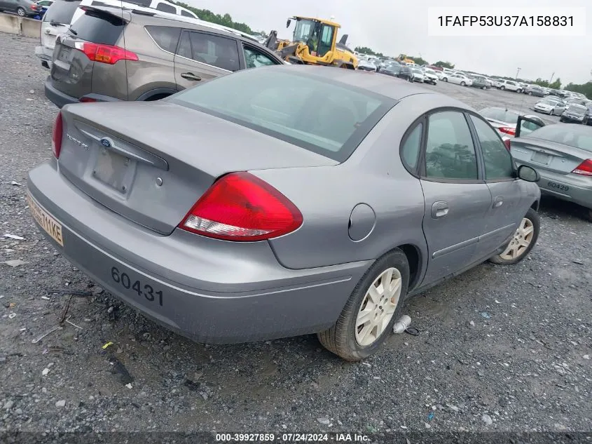 2007 Ford Taurus Se VIN: 1FAFP53U37A158831 Lot: 39927859