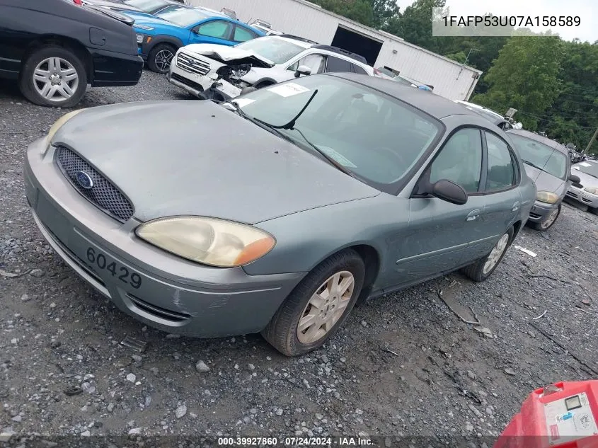 2007 Ford Taurus Se VIN: 1FAFP53U07A158589 Lot: 39927860