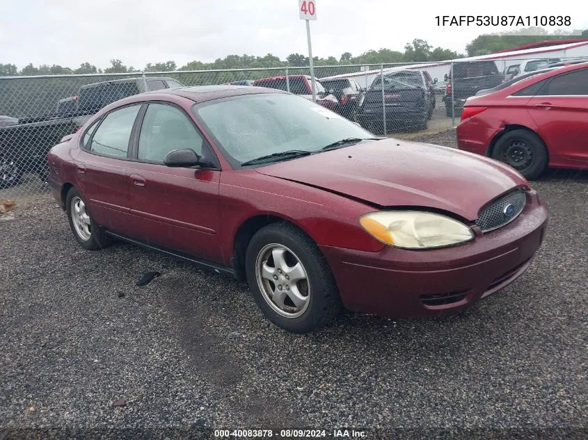 1FAFP53U87A110838 2007 Ford Taurus Se