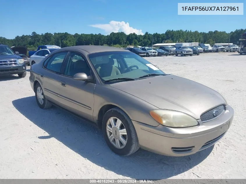 2007 Ford Taurus Sel VIN: 1FAFP56UX7A127961 Lot: 40152043