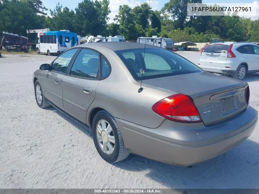 2007 Ford Taurus Sel VIN: 1FAFP56UX7A127961 Lot: 40152043