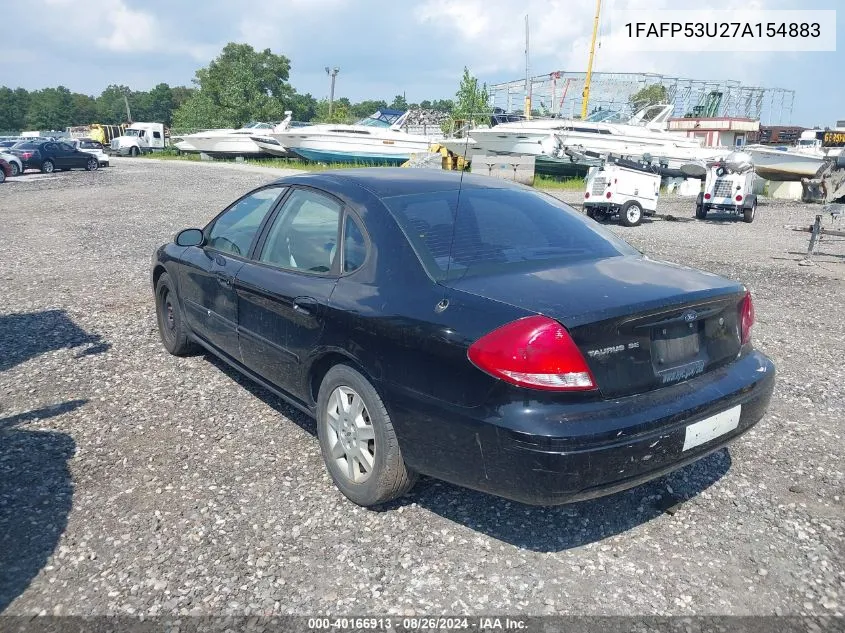 2007 Ford Taurus Se VIN: 1FAFP53U27A154883 Lot: 40166913