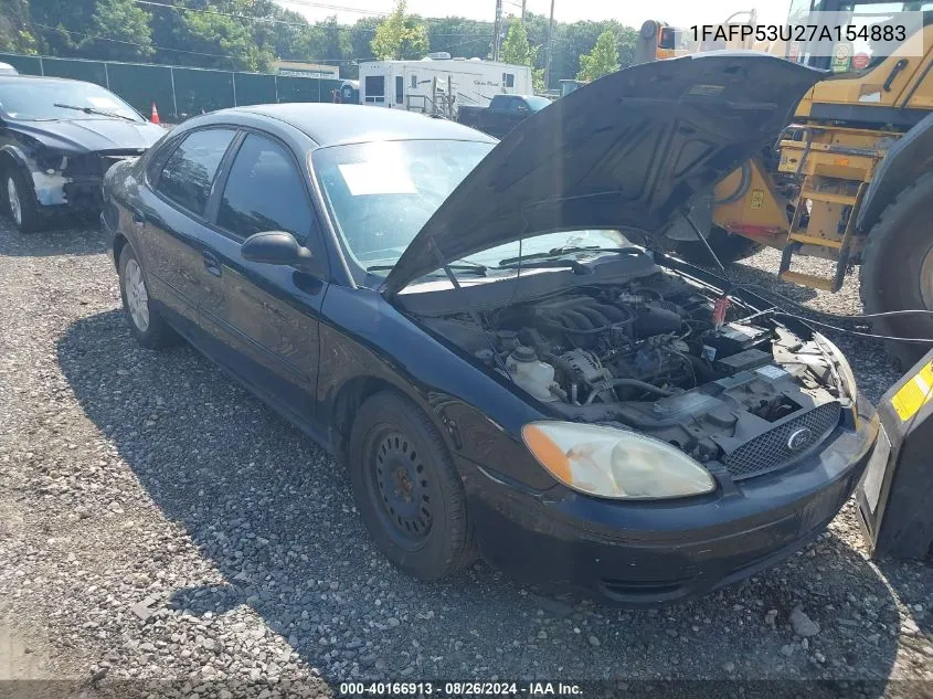 2007 Ford Taurus Se VIN: 1FAFP53U27A154883 Lot: 40166913