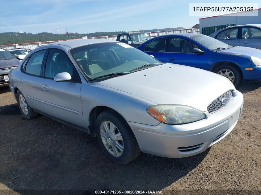 1FAFP56U77A205158 2007 Ford Taurus Sel