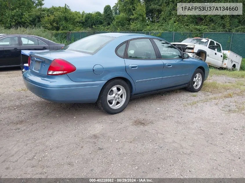 2007 Ford Taurus Se VIN: 1FAFP53U37A134660 Lot: 40228582