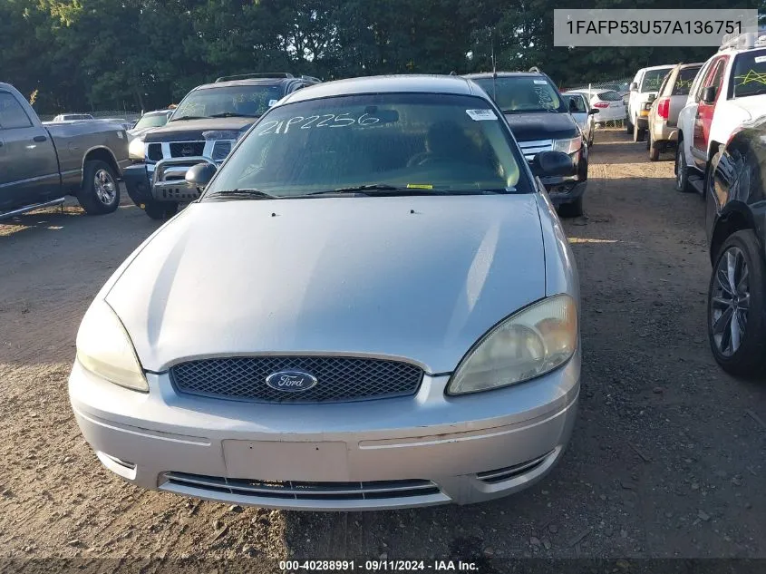 1FAFP53U57A136751 2007 Ford Taurus Se