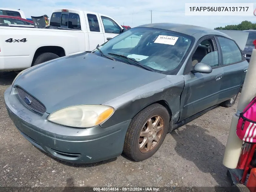 1FAFP56U87A131717 2007 Ford Taurus Sel