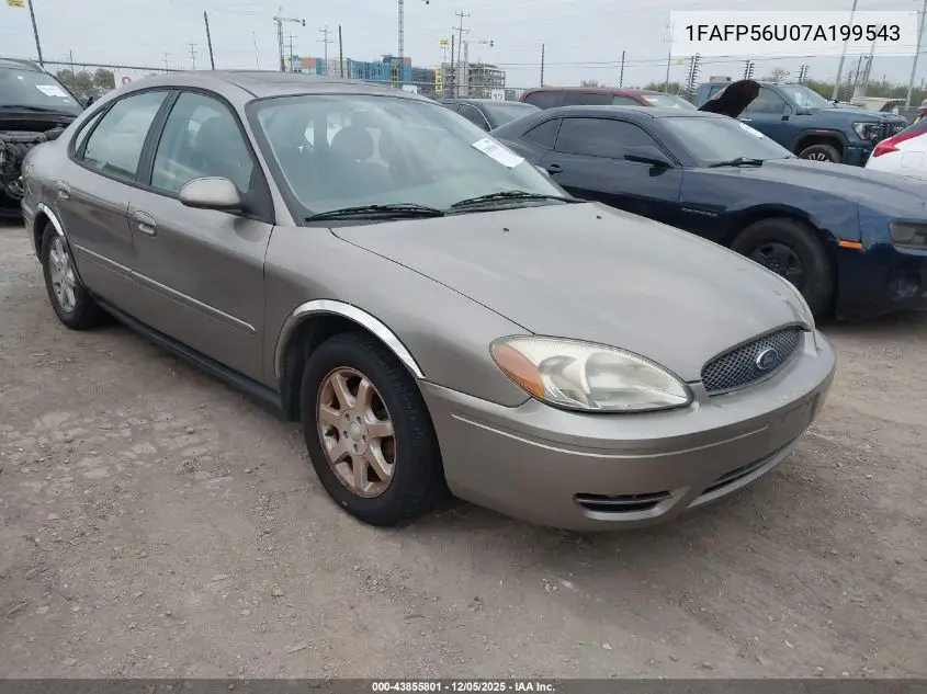 1FAFP56U07A199543 2007 Ford Taurus Sel
