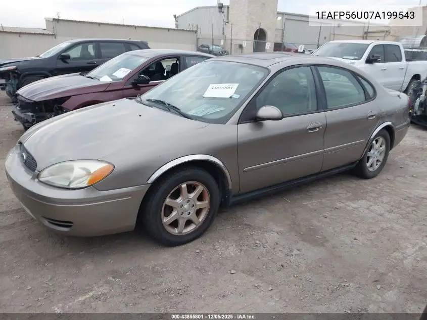 1FAFP56U07A199543 2007 Ford Taurus Sel